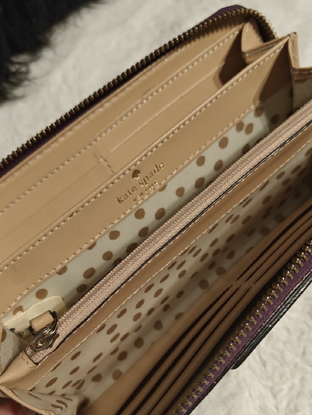 Kate Spade purple zip-around wallet - Picture 9 of 12